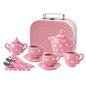 PINK POLKA DOT PORCELAIN TEA SET 13PCS - Bamboo Sprout