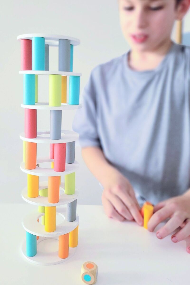 WOODEN PISA TOWER BALANCING GAME - Bamboo Sprout