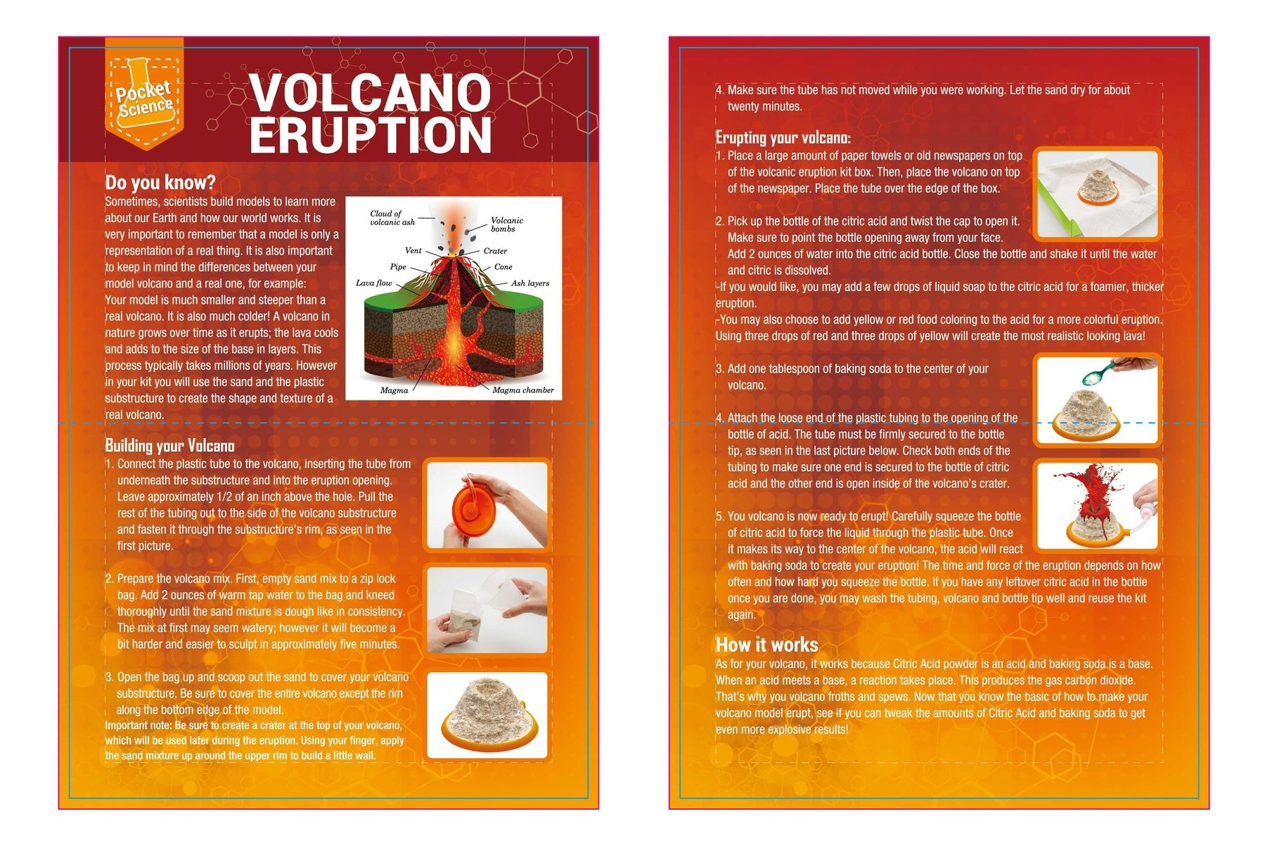 POCKET SCIENCE VOLCANO ERUPTION - Bamboo Sprout