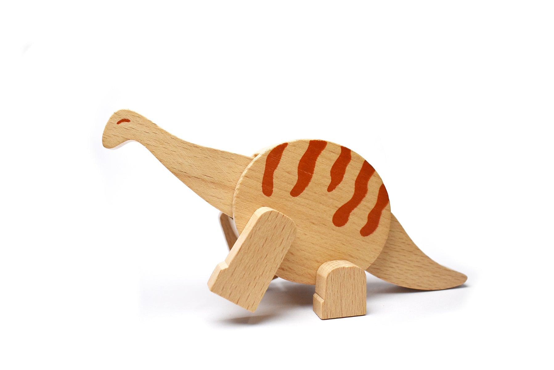 PRICE FOR 6 ASSORTED WOODEN DINOSAUR - Bamboo Sprout