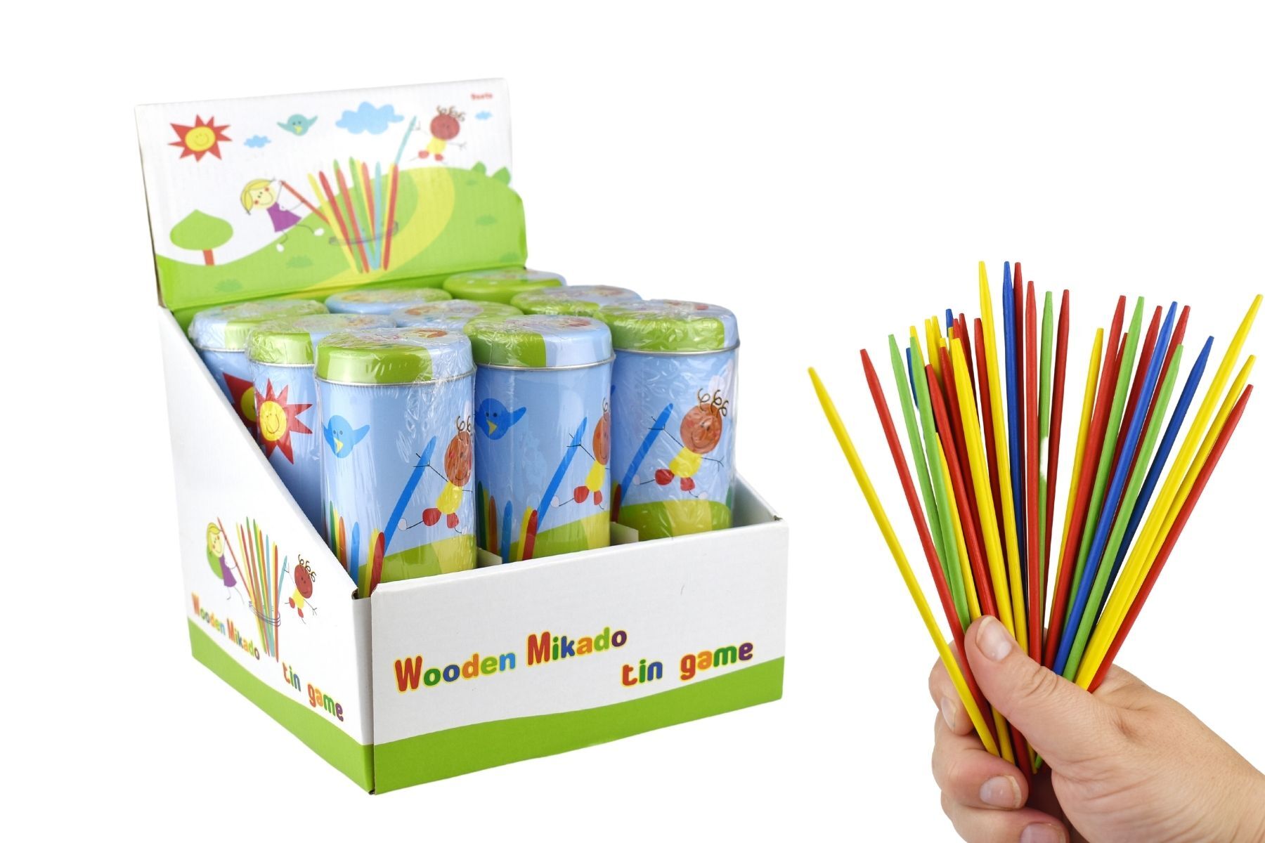 PRICE FOR ONE PICK UP STICKS MIKADO IN TIN GAME - Bamboo Sprout