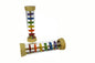 PRICE FOR ONE WOODEN RAINMAKER RATTLE IN CLEAR TUBE - Bamboo Sprout