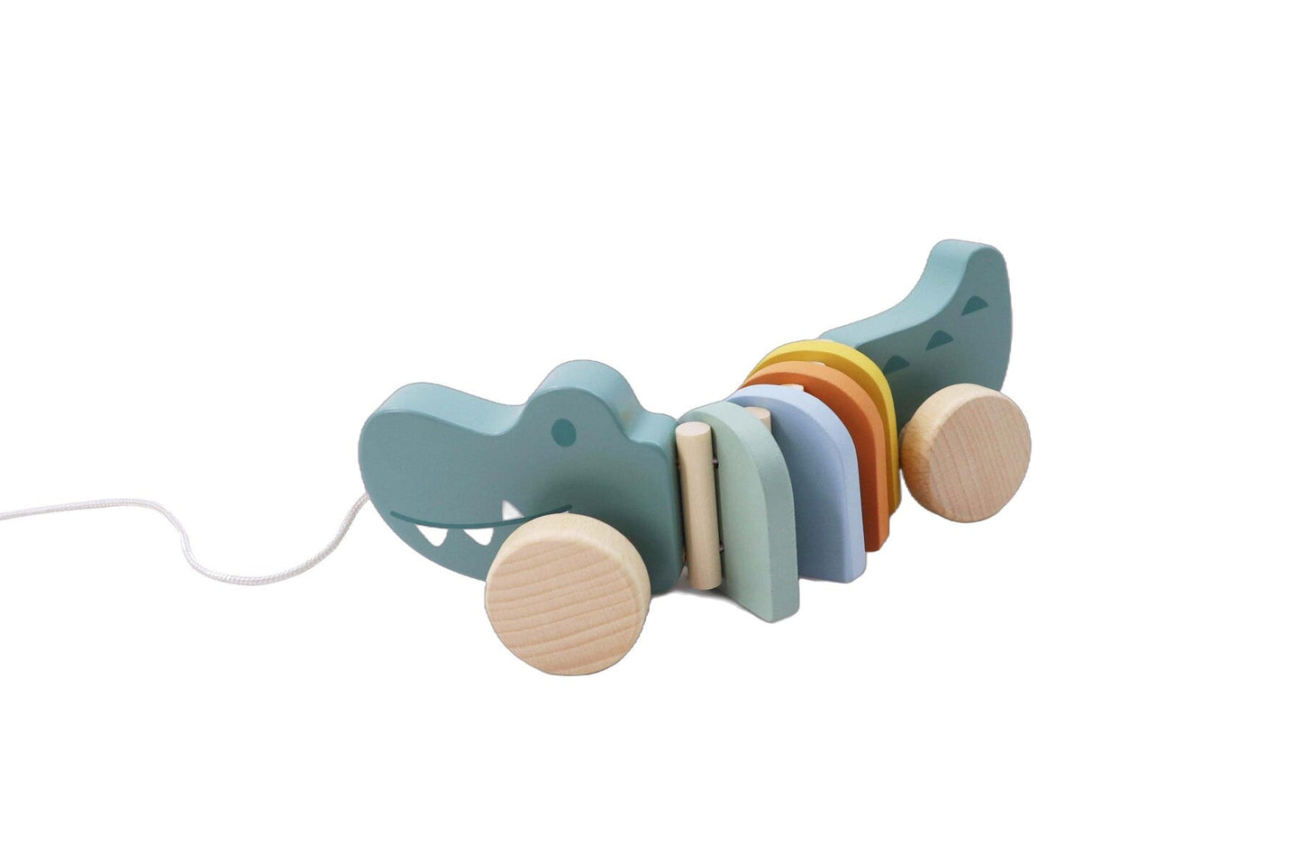 WOODEN PULL ALONG CROCODILE - Bamboo Sprout