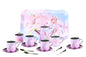 RAINBOW UNICORN TIN TEA MUG SET IN SUITCASE 18PCS - Bamboo Sprout