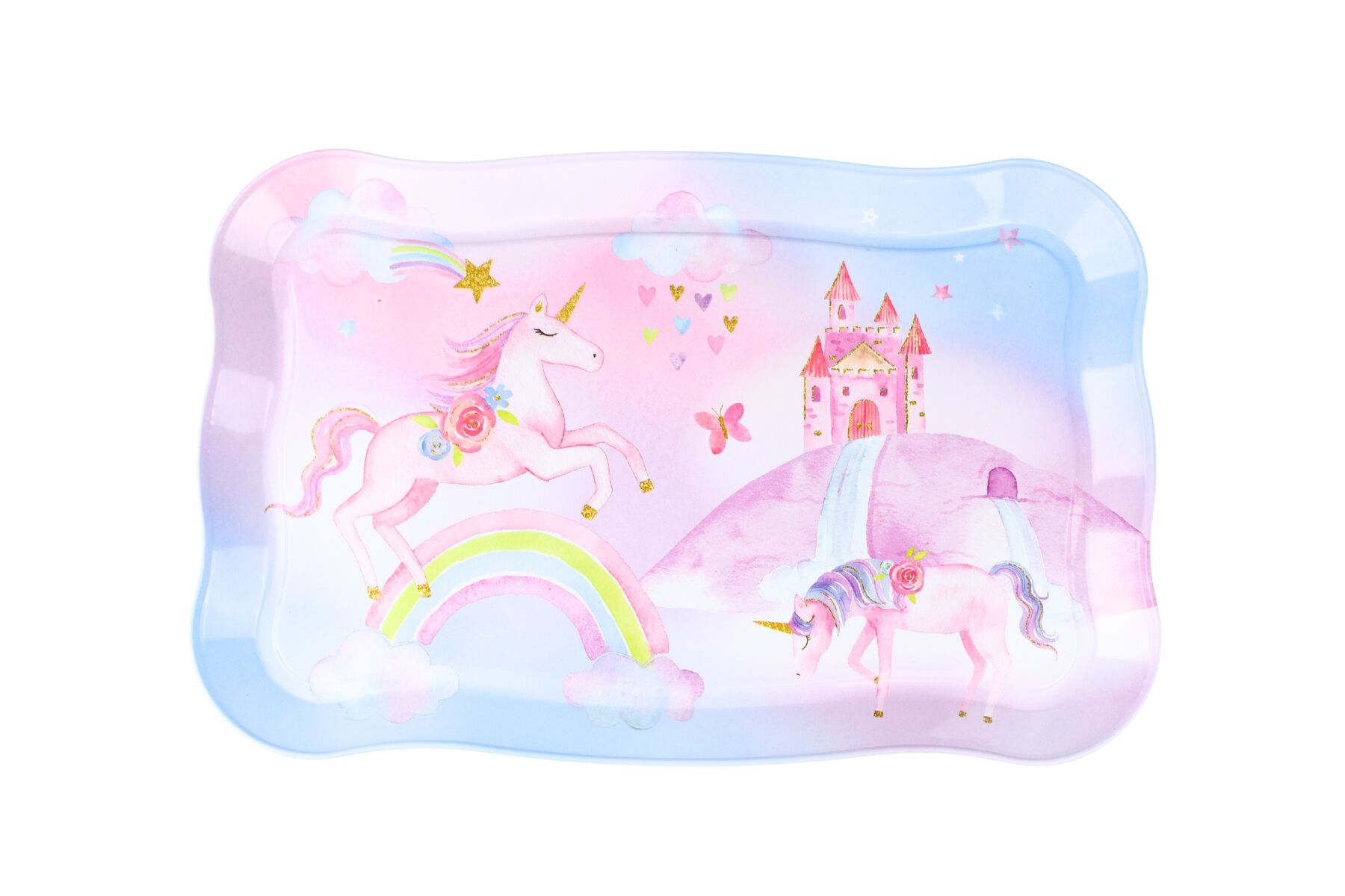 RAINBOW UNICORN TIN TEA MUG SET IN SUITCASE 18PCS - Bamboo Sprout