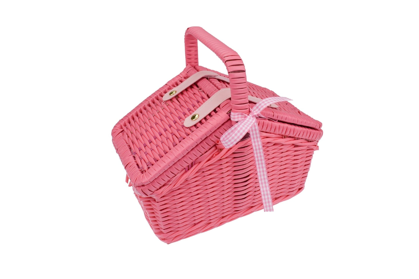 ROSE TIN TEA SET IN PICNIC BASKET 18PCS - Bamboo Sprout