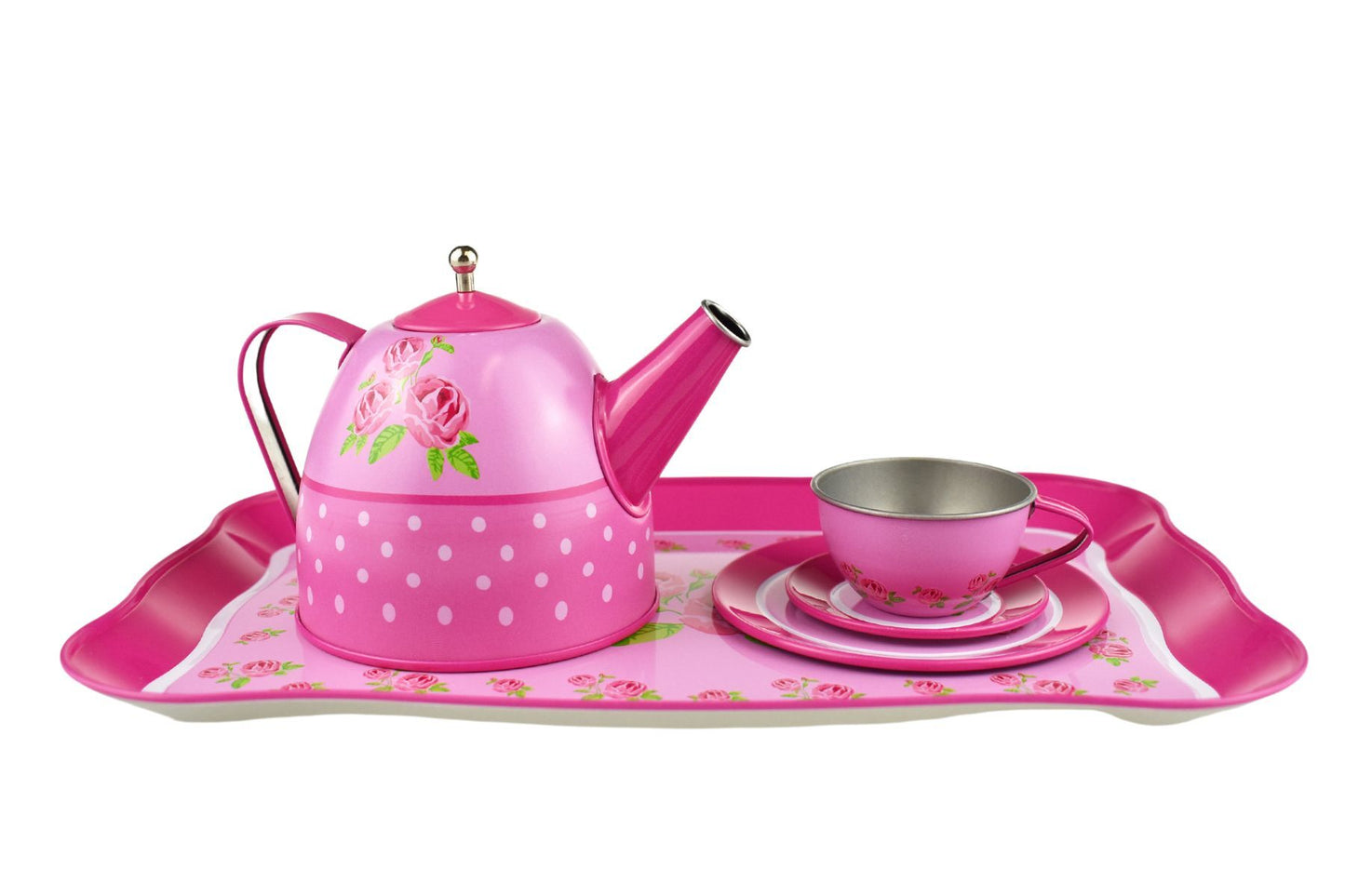 ROSE TIN TEA SET 15PCS - Bamboo Sprout