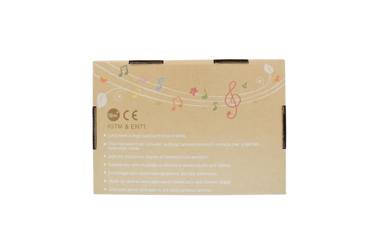 WOODEN SPRING INSECT BEE MUSIC 3 PC SET - Bamboo Sprout