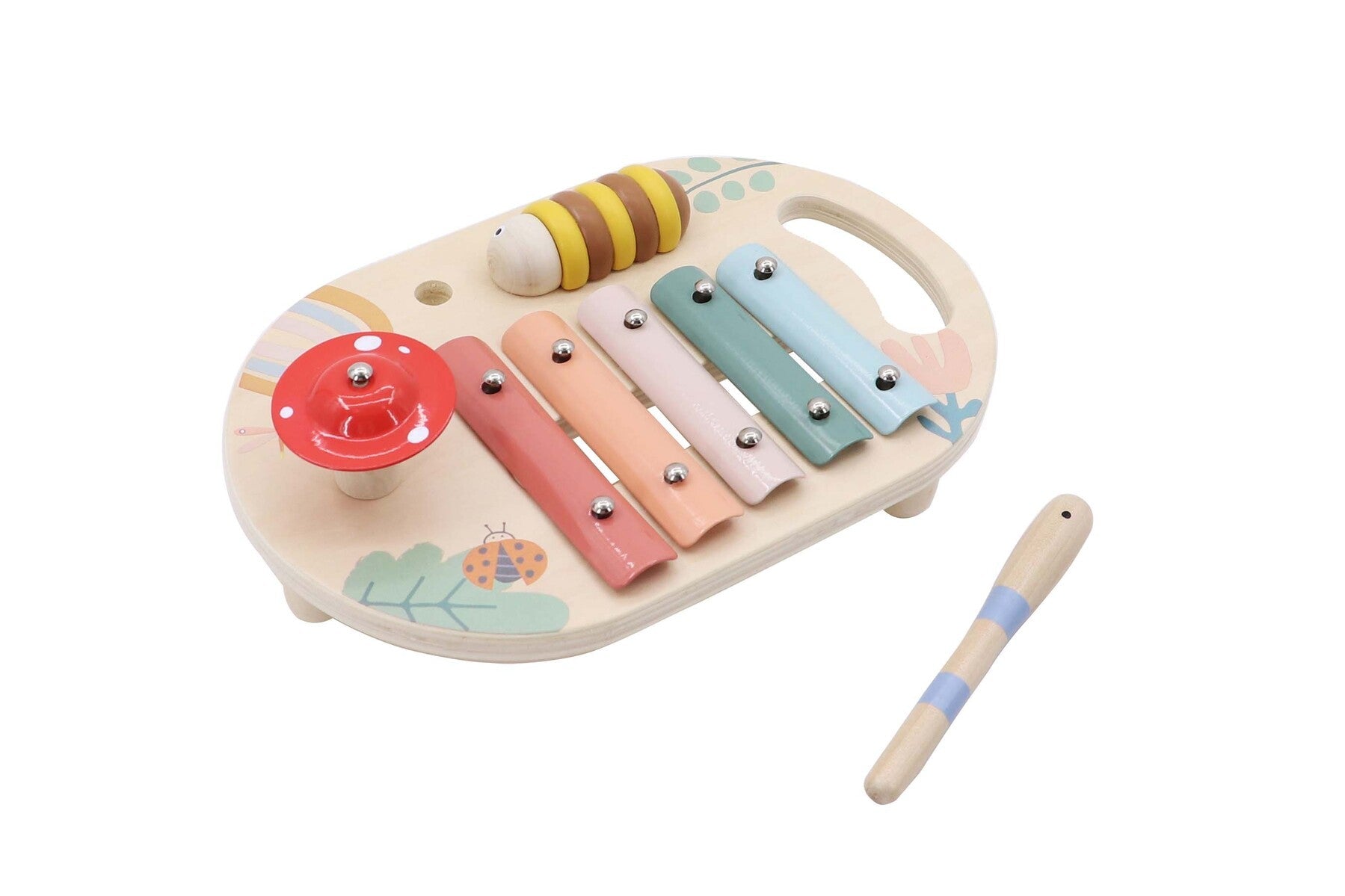 WOODEN SPRING INSECT MUSIC TABLE - Bamboo Sprout