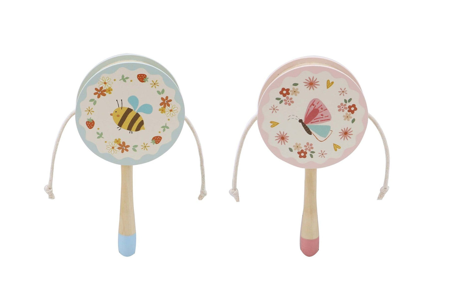 WOODEN SPRING INSECT TWIST DRUM SET OF 2 - Bamboo Sprout