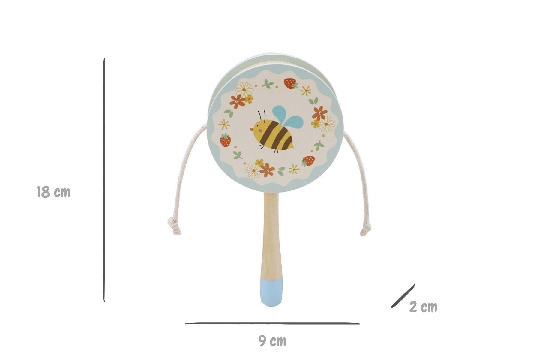 WOODEN SPRING INSECT TWIST DRUM SET OF 2 - Bamboo Sprout