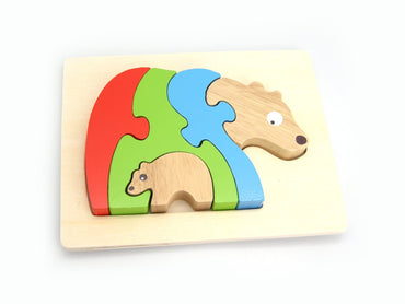 STACKING JIGSAW - BEAR & BABY - Bamboo Sprout