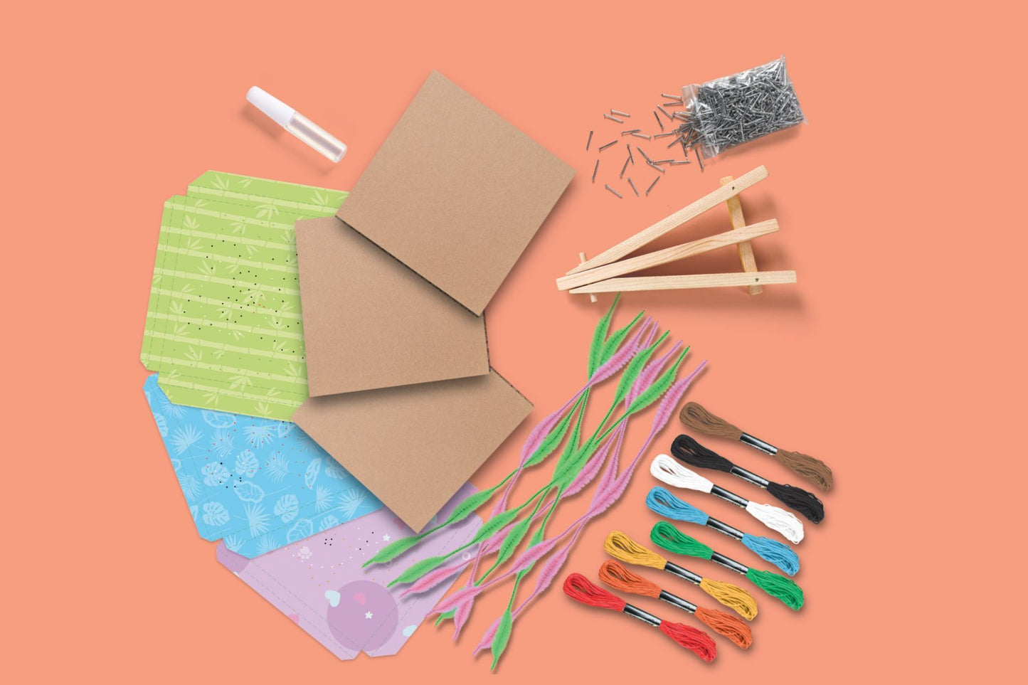 KAPER KIDZ STRING ART CRAFT KIT - Bamboo Sprout