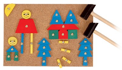 TAP A SHAPE WITH HAMMER AND NAILS - Bamboo Sprout