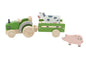 WOODEN TRACTOR WITH FARM ANIMAL - Bamboo Sprout