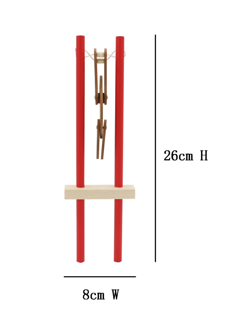 WOODEN TRAPEZE ANIMAL SET OF 3 - Bamboo Sprout
