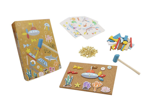 WOODEN UNDERWATER WORLD TAP A SHAPE IN BOOK CASE - Bamboo Sprout