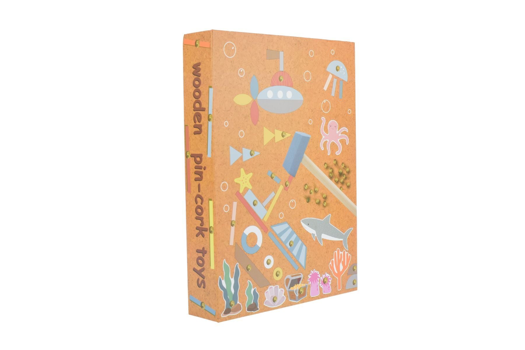 WOODEN UNDERWATER WORLD TAP A SHAPE IN BOOK CASE - Bamboo Sprout