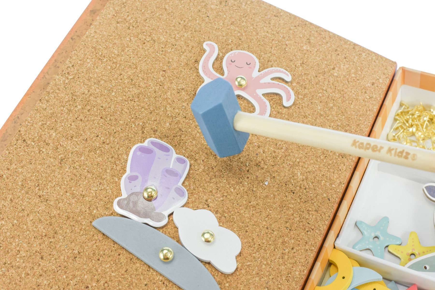 WOODEN UNDERWATER WORLD TAP A SHAPE IN BOOK CASE - Bamboo Sprout