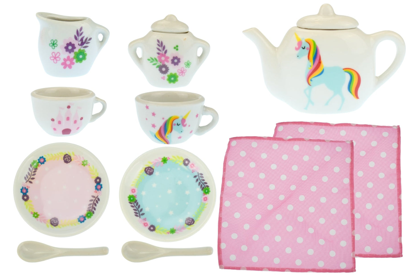 UNICORN PORCELAIN TEA SET 13PCS - Bamboo Sprout