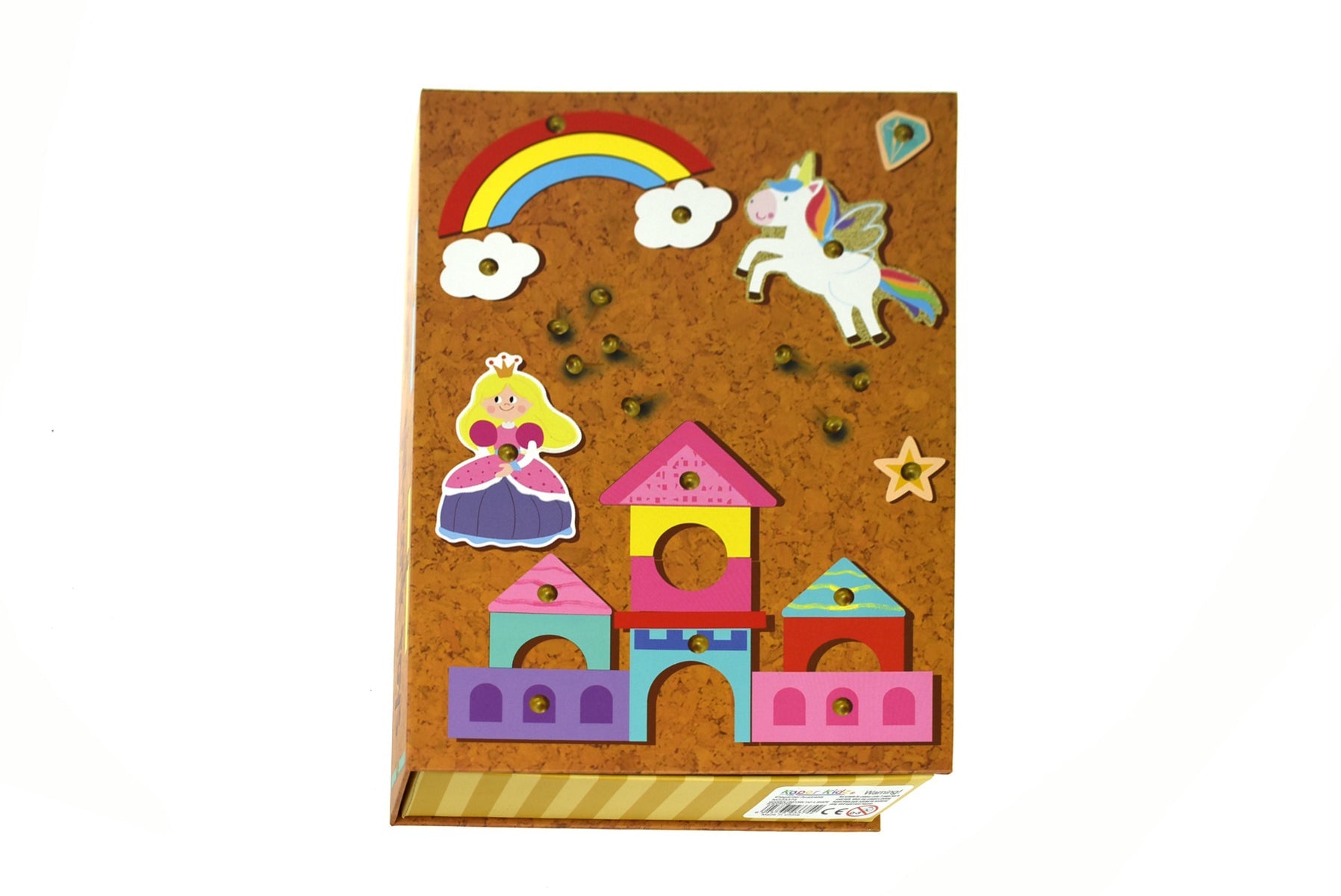 WOODEN UNICORN TAP A SHAPE IN BOOKCASE - Bamboo Sprout