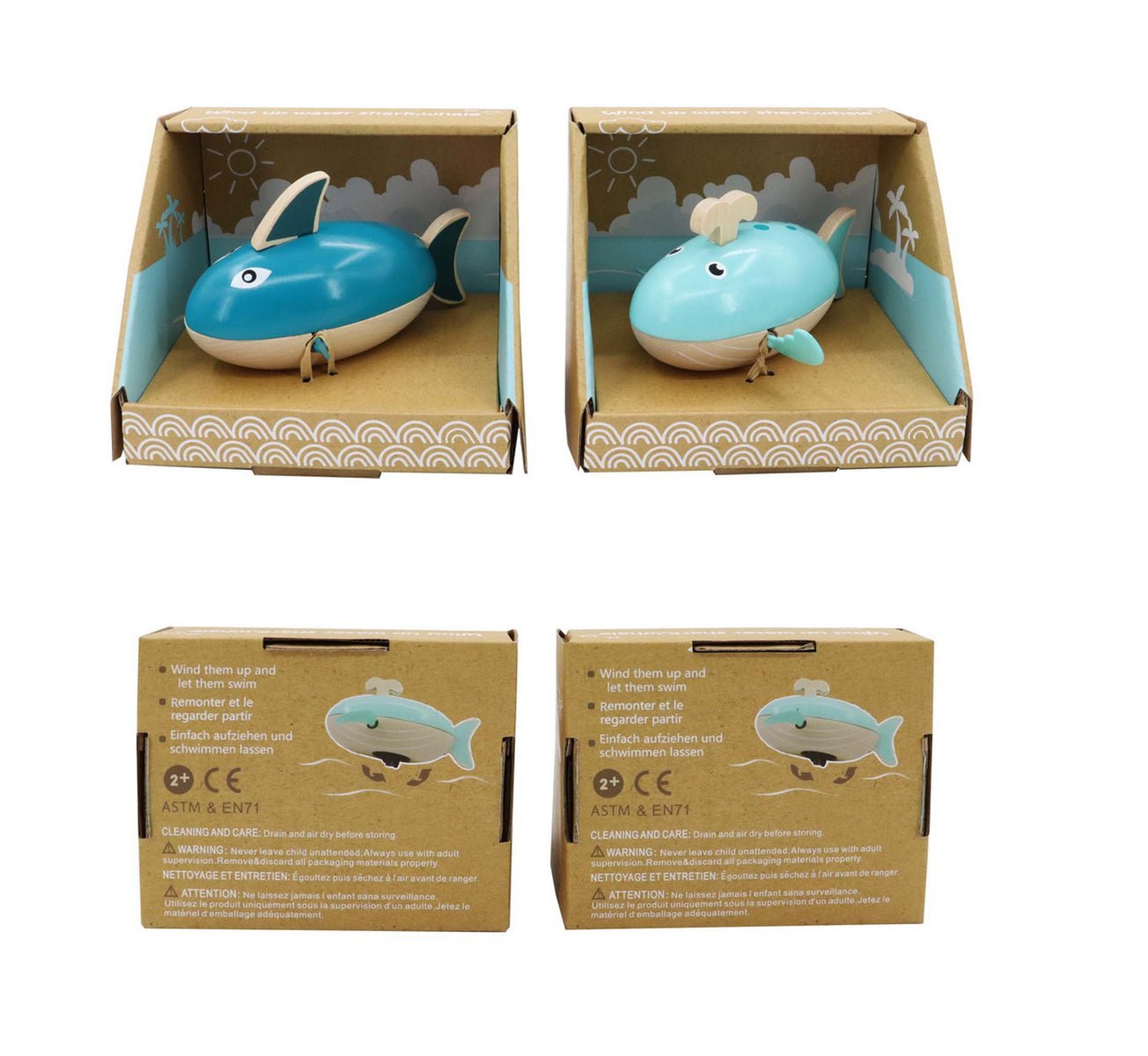 WATER SHARK & WHALE WIND UP - Bamboo Sprout