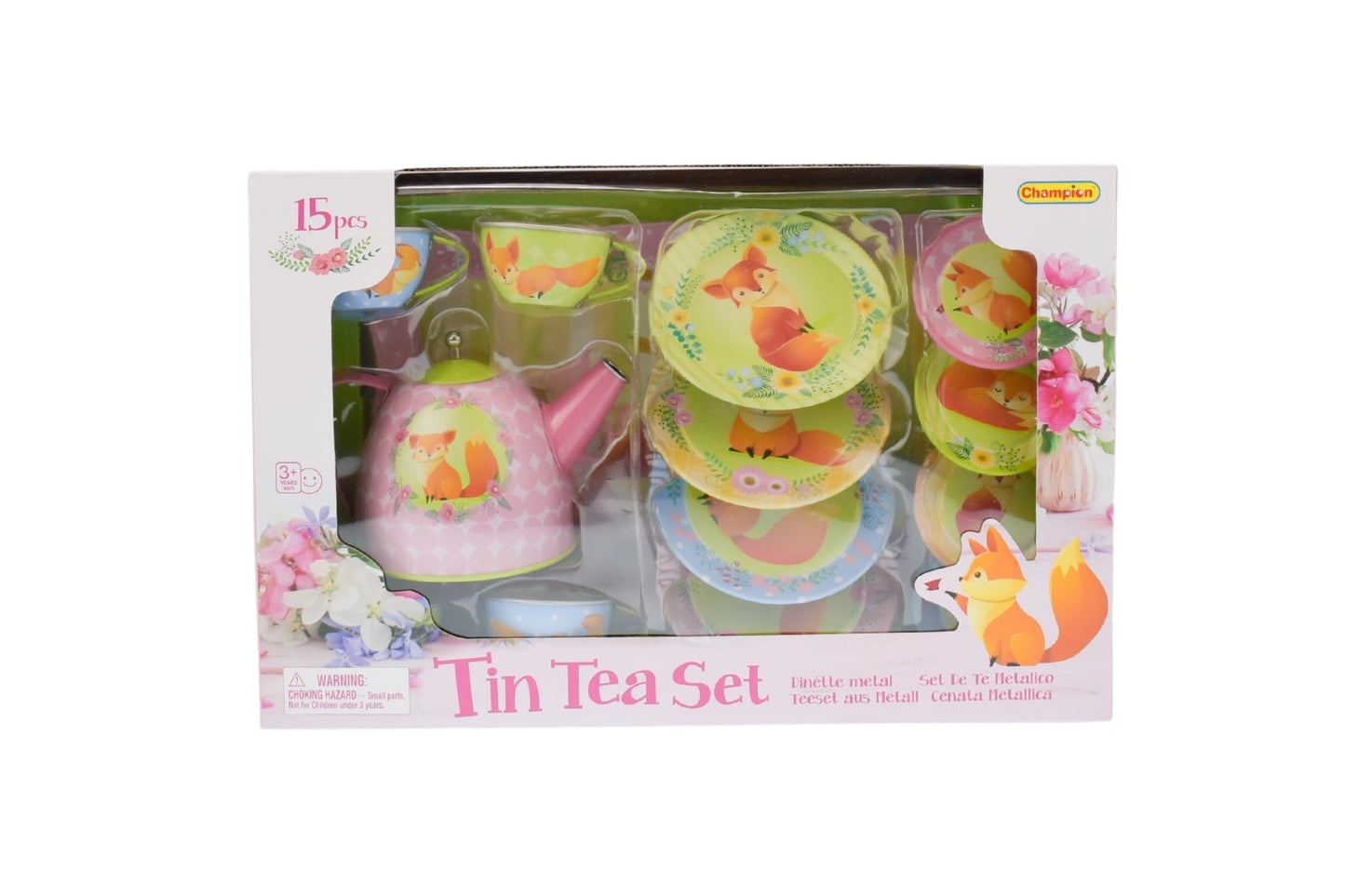 WOODLAND FOX TIN TEA SET 15PCS - Bamboo Sprout