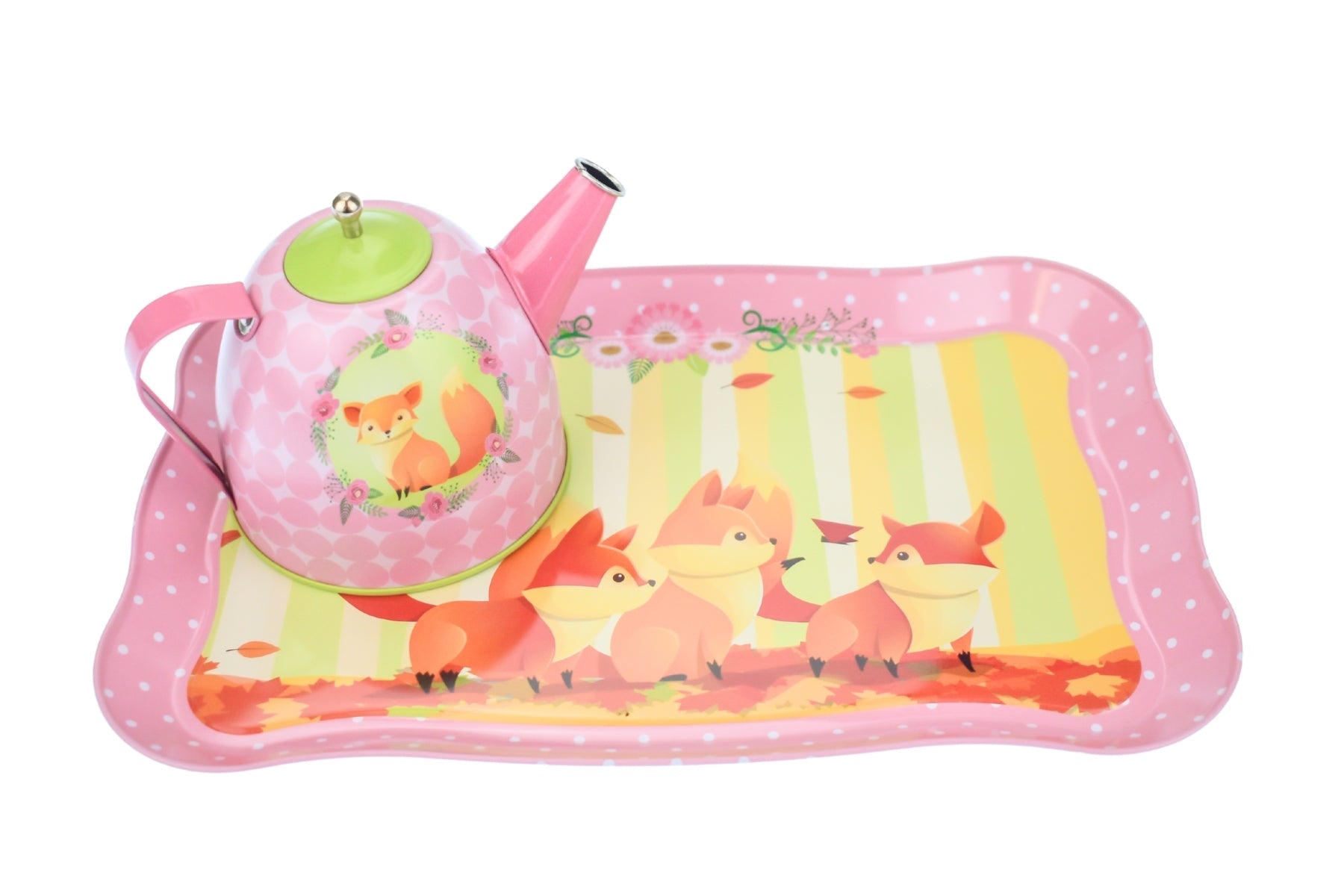 WOODLAND FOX TIN TEA SET 15PCS - Bamboo Sprout