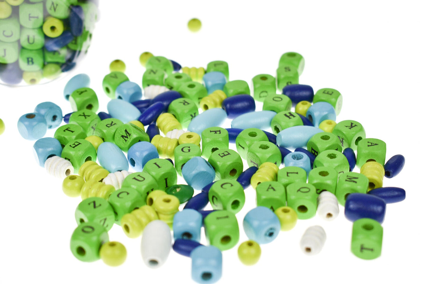 YUM YUM BLUE BLIZZARD ALPHABET BEAD CRAFT KIT - Bamboo Sprout