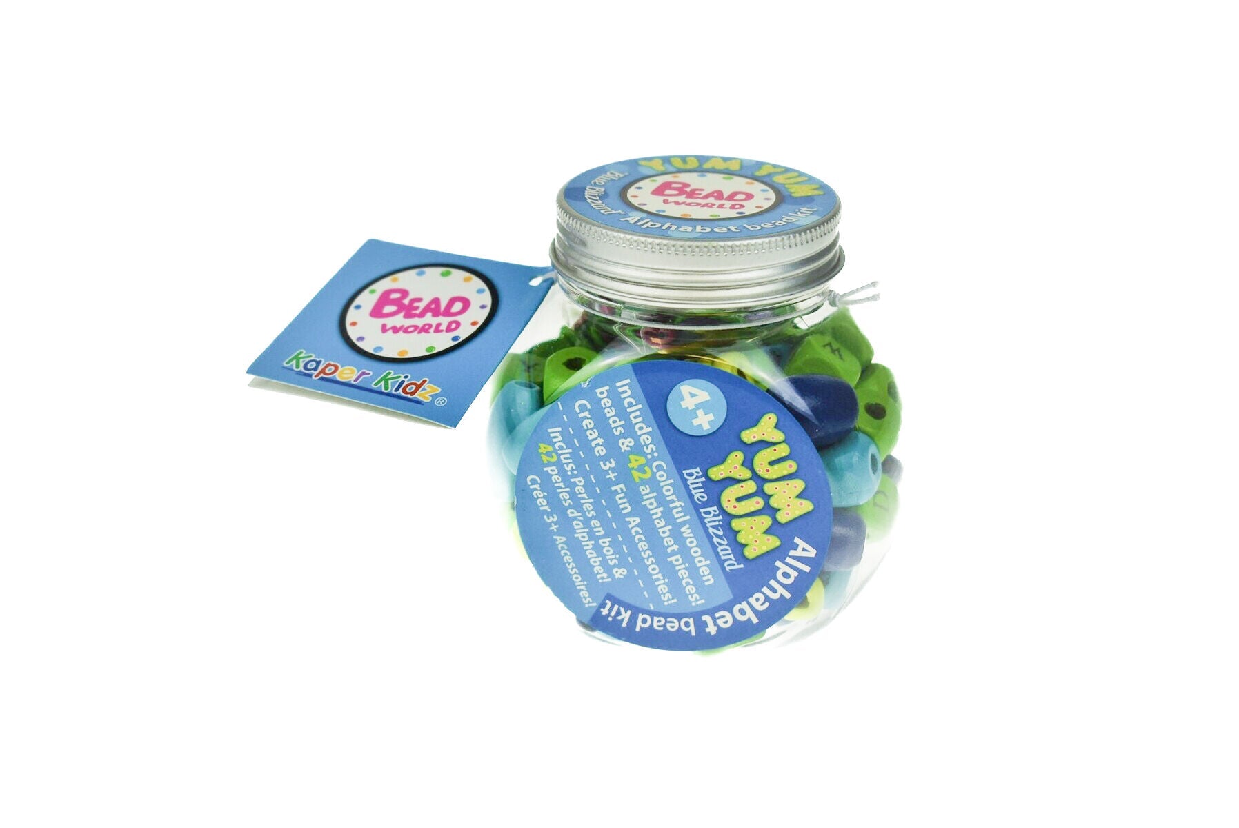 YUM YUM BLUE BLIZZARD ALPHABET BEAD CRAFT KIT - Bamboo Sprout