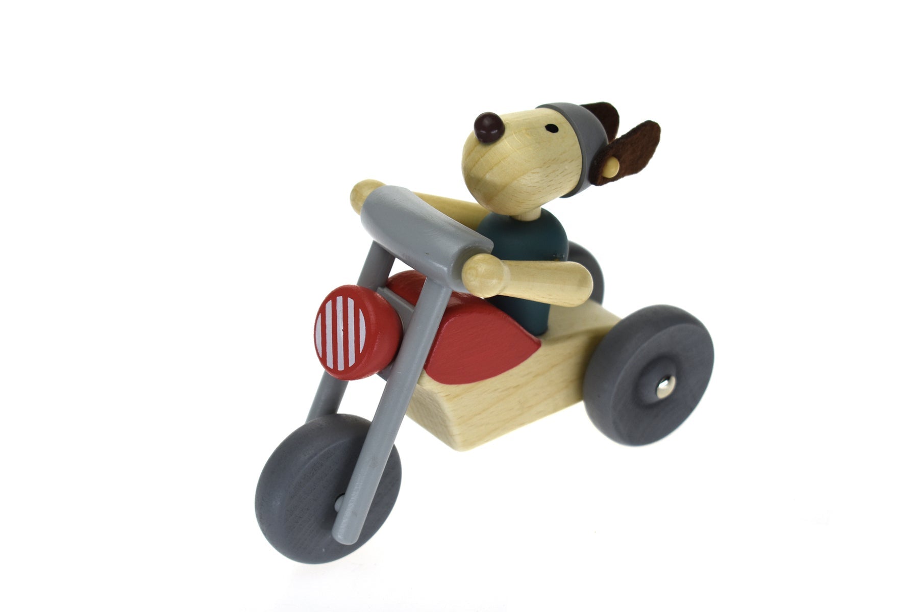 RETRO MD MOTORCYCLE WITH CUTE DOG RIDER RED BIKE - Bamboo Sprout