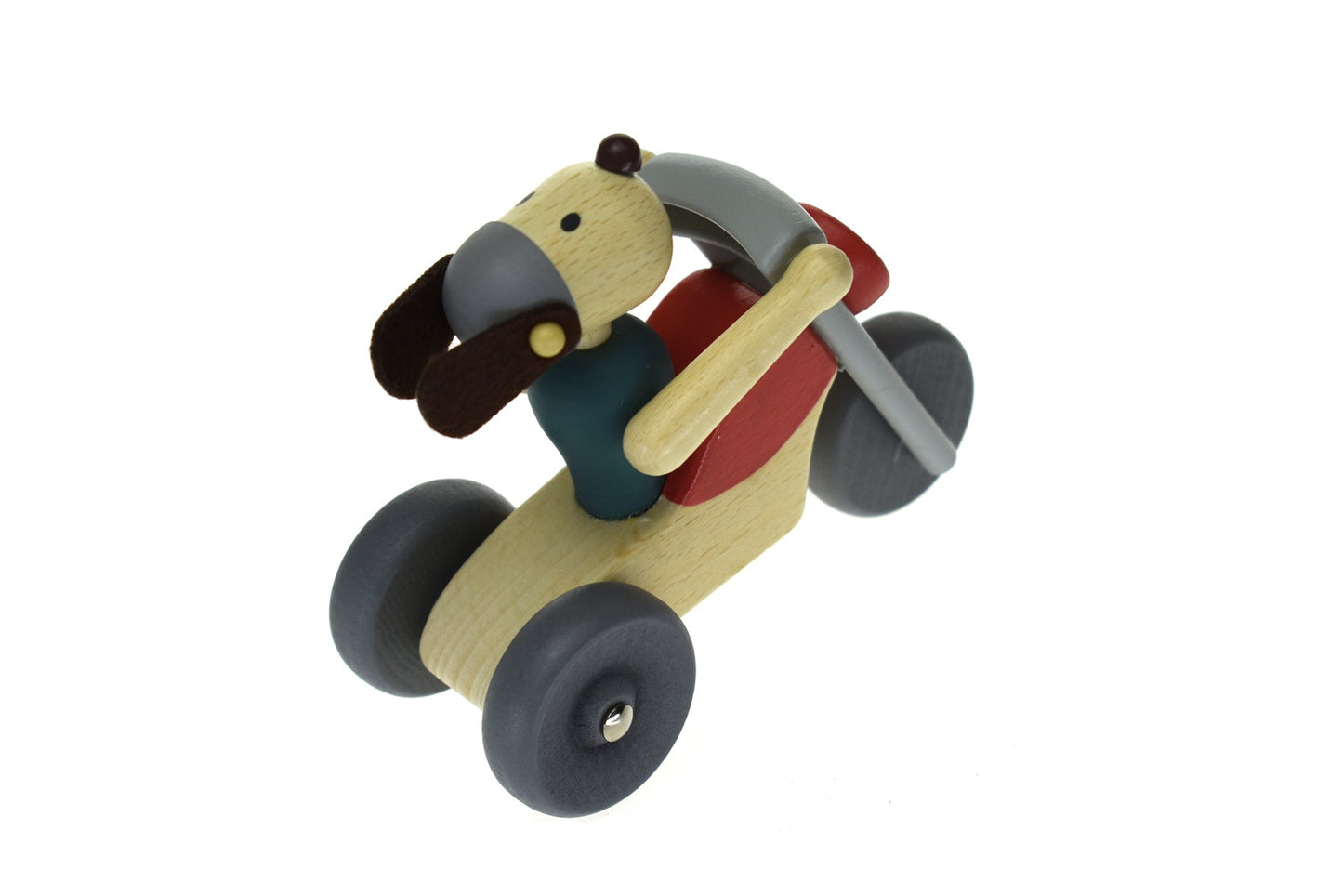 RETRO MD MOTORCYCLE WITH CUTE DOG RIDER RED BIKE - Bamboo Sprout