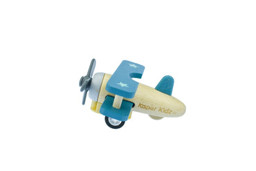 RETRO PULL BACK BIPLANE GREEN - Bamboo Sprout
