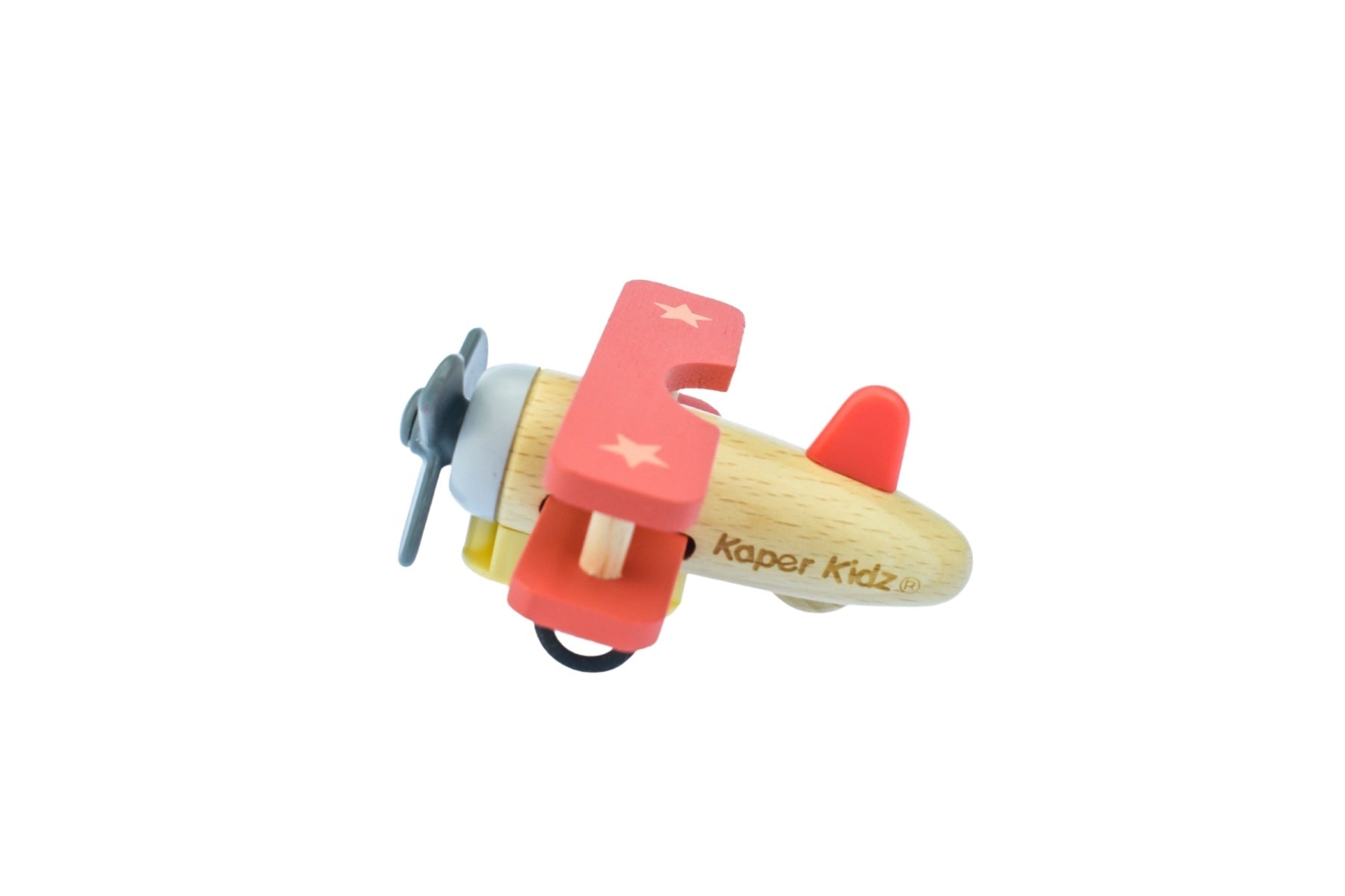 RETRO PULL BACK BIPLANE RED - Bamboo Sprout