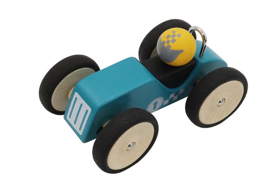 RETRO RACING CAR BLUE - LARGE - Bamboo Sprout