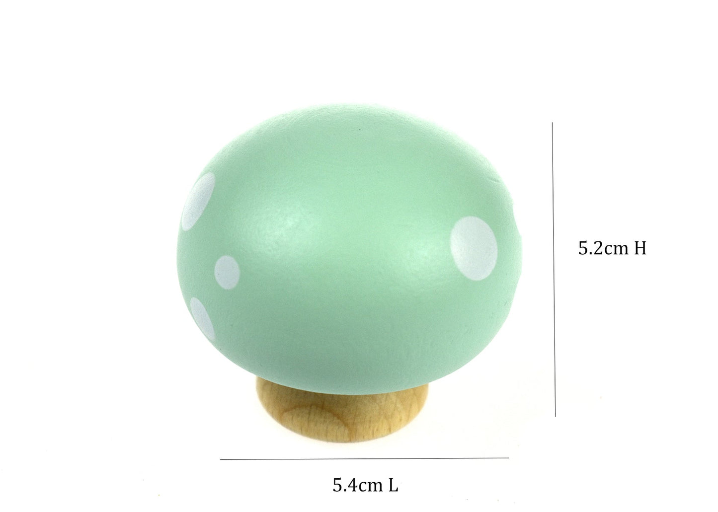 Kaper Kidz wooden Beep Beep Squeaky Mushroom toy with colorful mushroom design and a squeaky feature for kids' play.