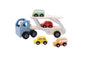 WOODEN CAR CARRIER WITH 4 CARS - Bamboo Sprout