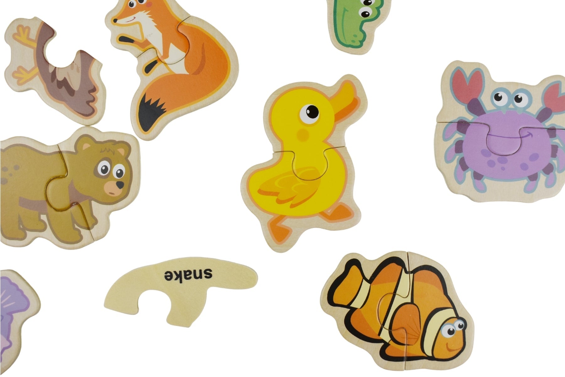 ANIMAL MATCHING 2 PIECE PUZZLE 66PCS - Bamboo Sprout