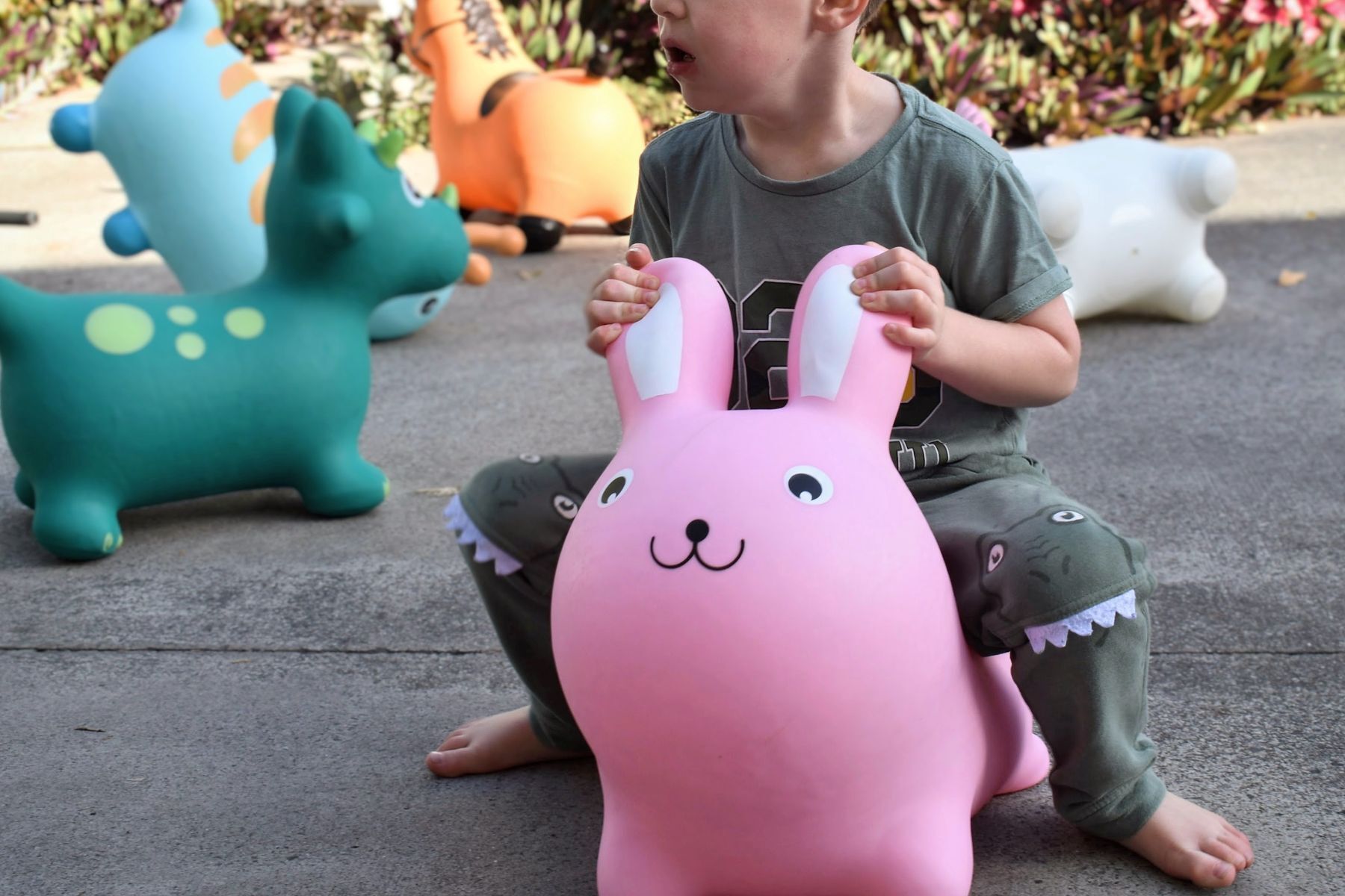 BOUNCY RIDER SPIKE THE TRICERATOPS - Bamboo Sprout