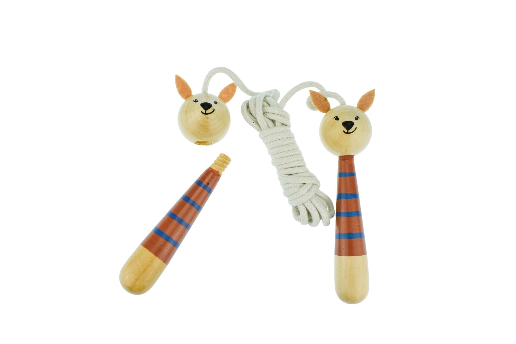 BUSH BUDDIES KANGAROO WOODEN ADJUSTABLE SKIPPING ROPE - Bamboo Sprout