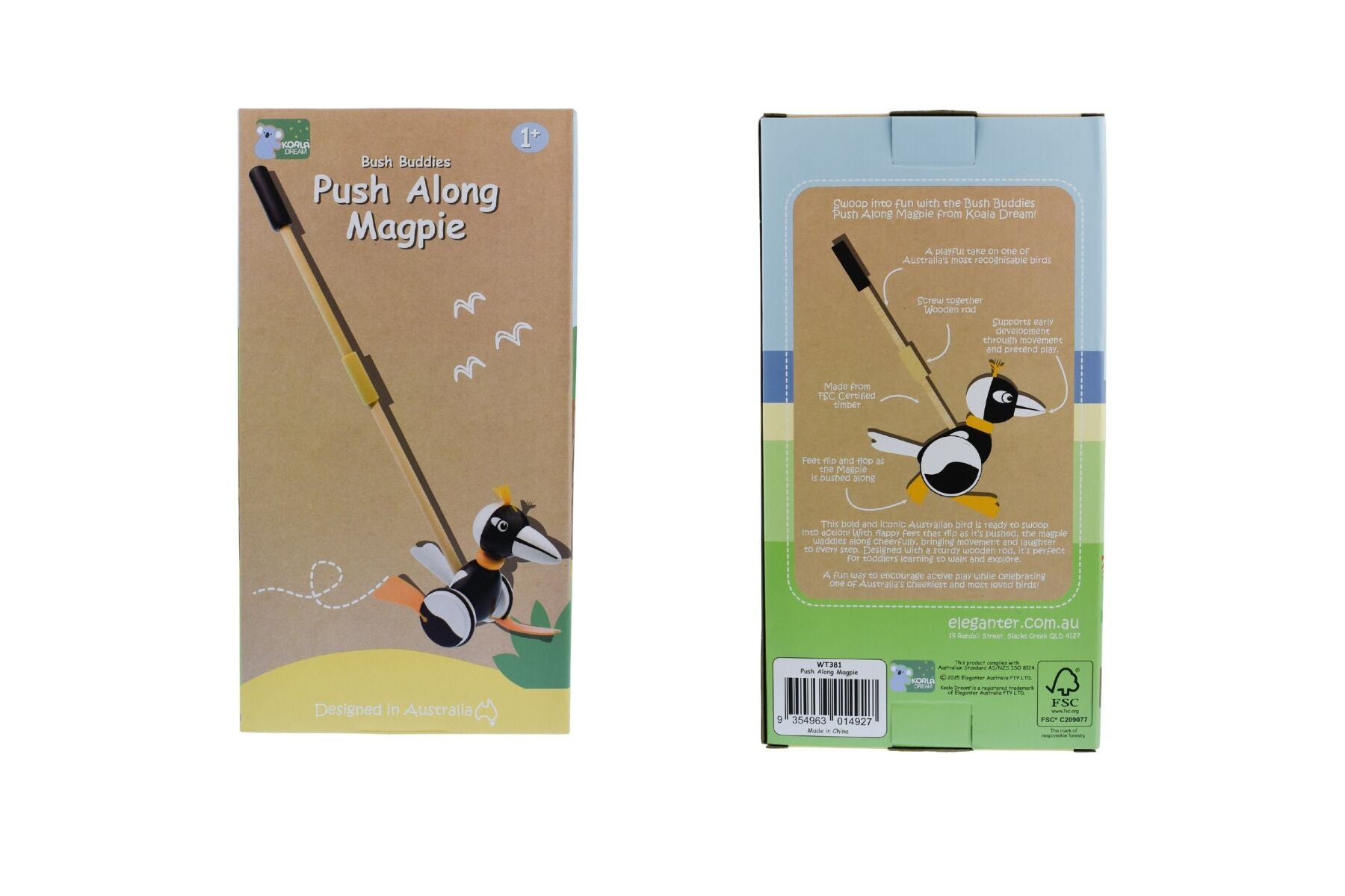 PUSH ALONG MAGPIE - Bamboo Sprout