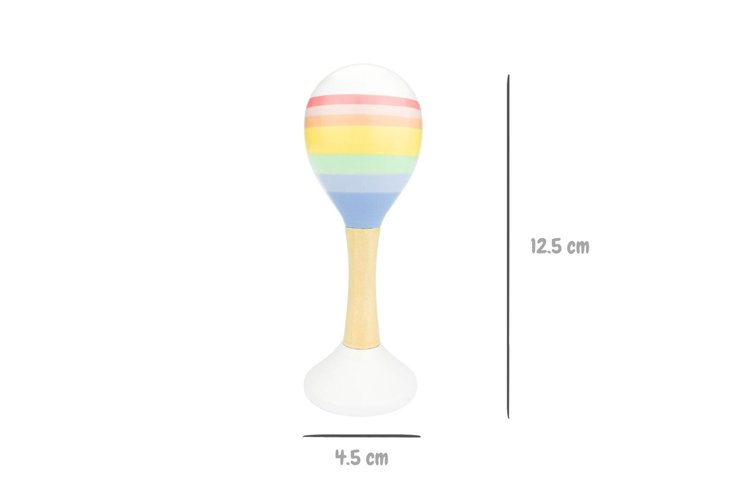 RAINBOW WOODEN MARACA - Bamboo Sprout