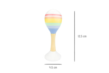 RAINBOW WOODEN MARACA - Bamboo Sprout