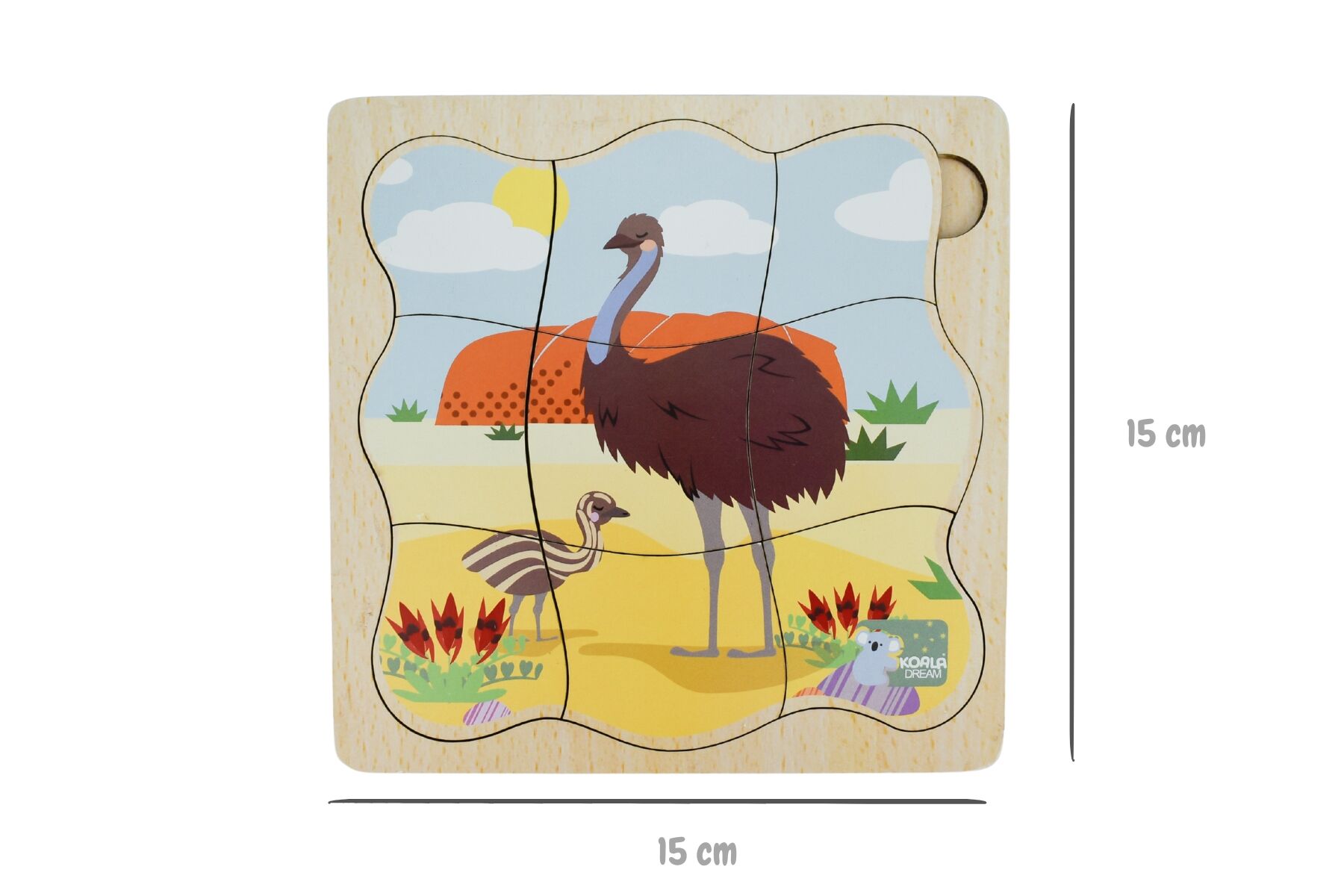 BUSH BUDDIES EMU LIFE CYCLE LAYER PUZZLE - Bamboo Sprout