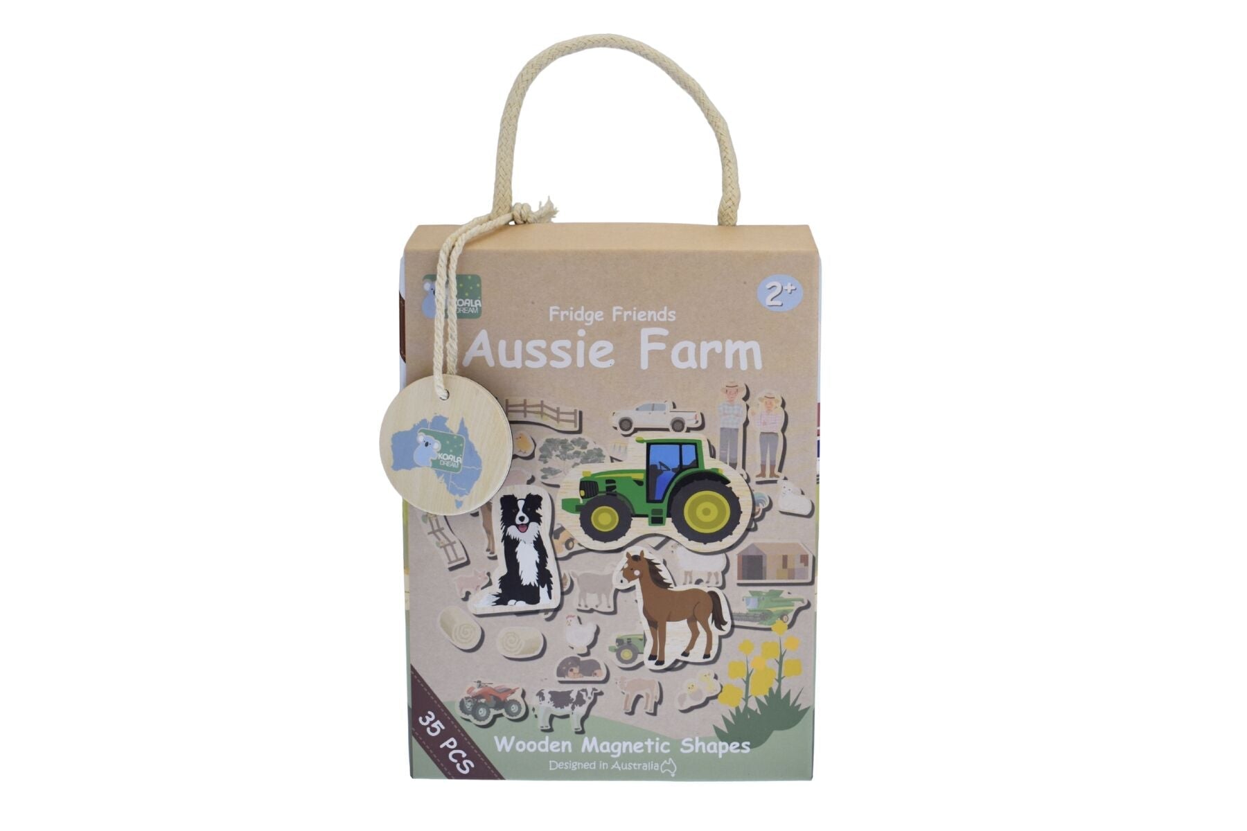 FRIDGE FRIENDS AUSSIE FARM MAGNETS 35PCS - Bamboo Sprout