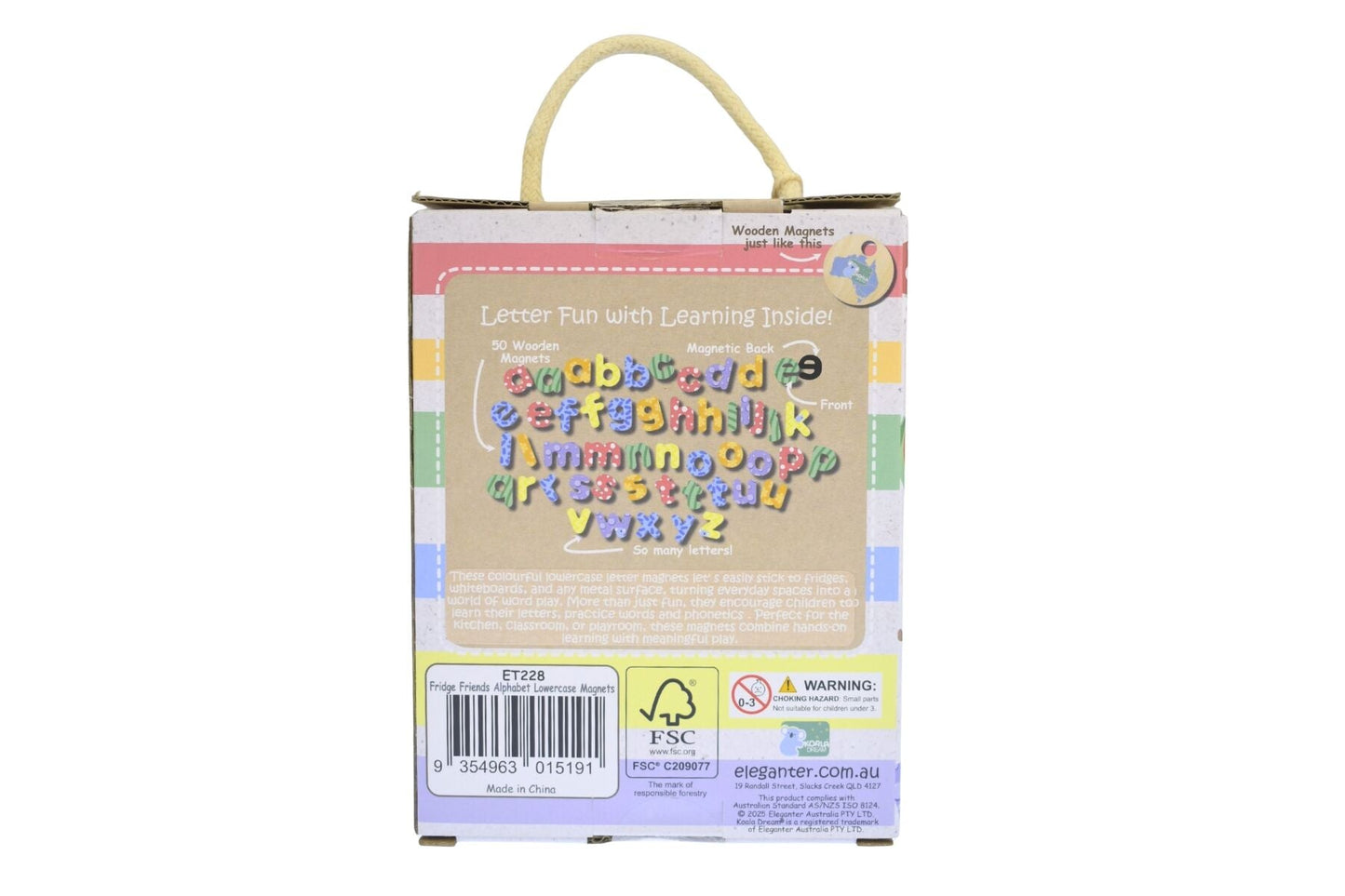 FRIDGE FRIENDS MAGNETIC ALPHABET LOWERCASE 50PCS - Bamboo Sprout