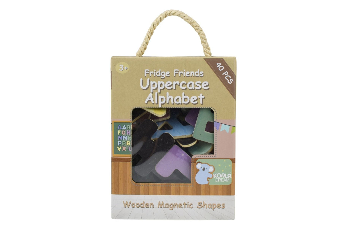 FRIDGE FRIENDS MAGNETIC ALPHABET UPPERCASE 40PCS - Bamboo Sprout