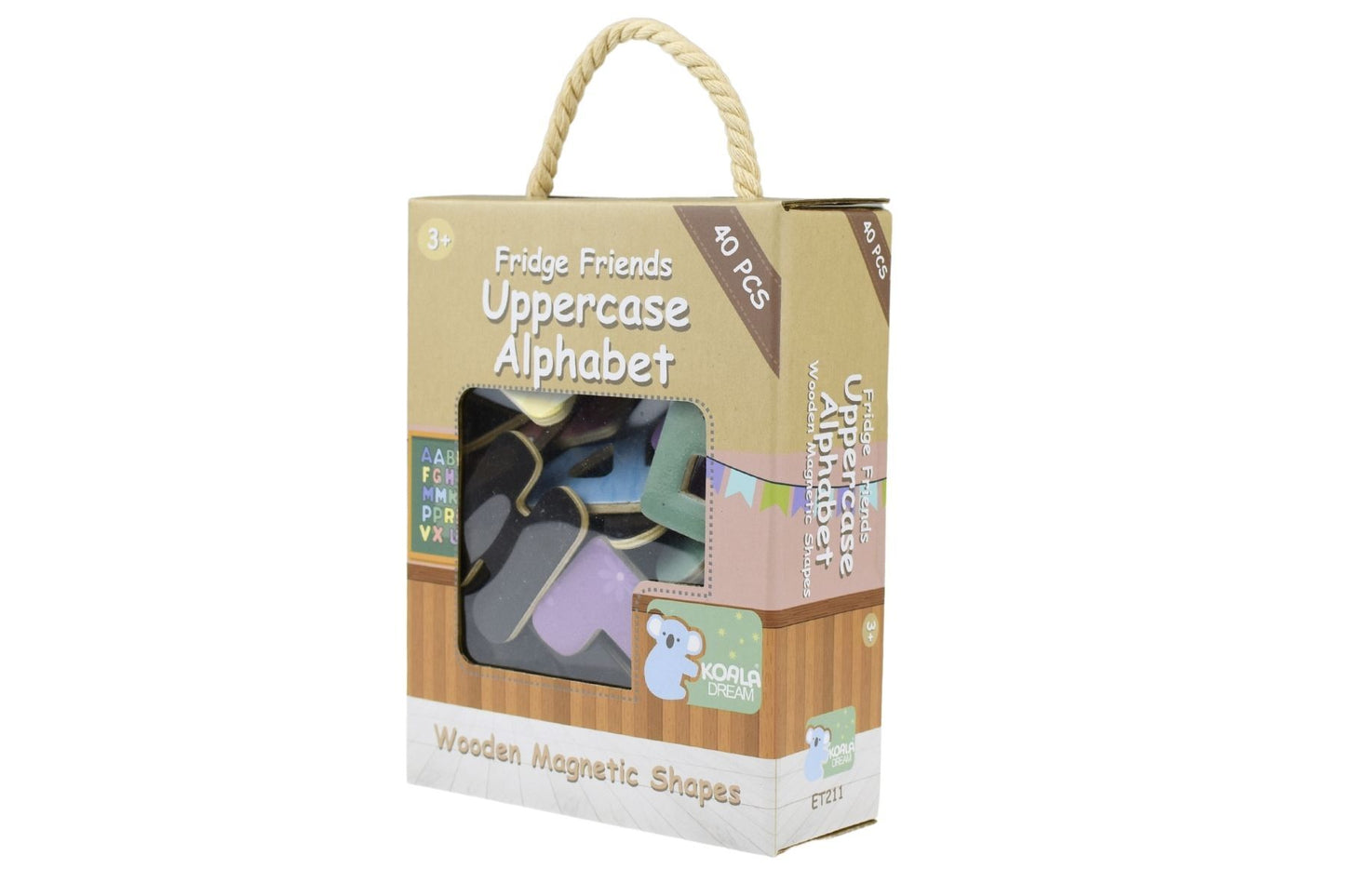 FRIDGE FRIENDS MAGNETIC ALPHABET UPPERCASE 40PCS - Bamboo Sprout