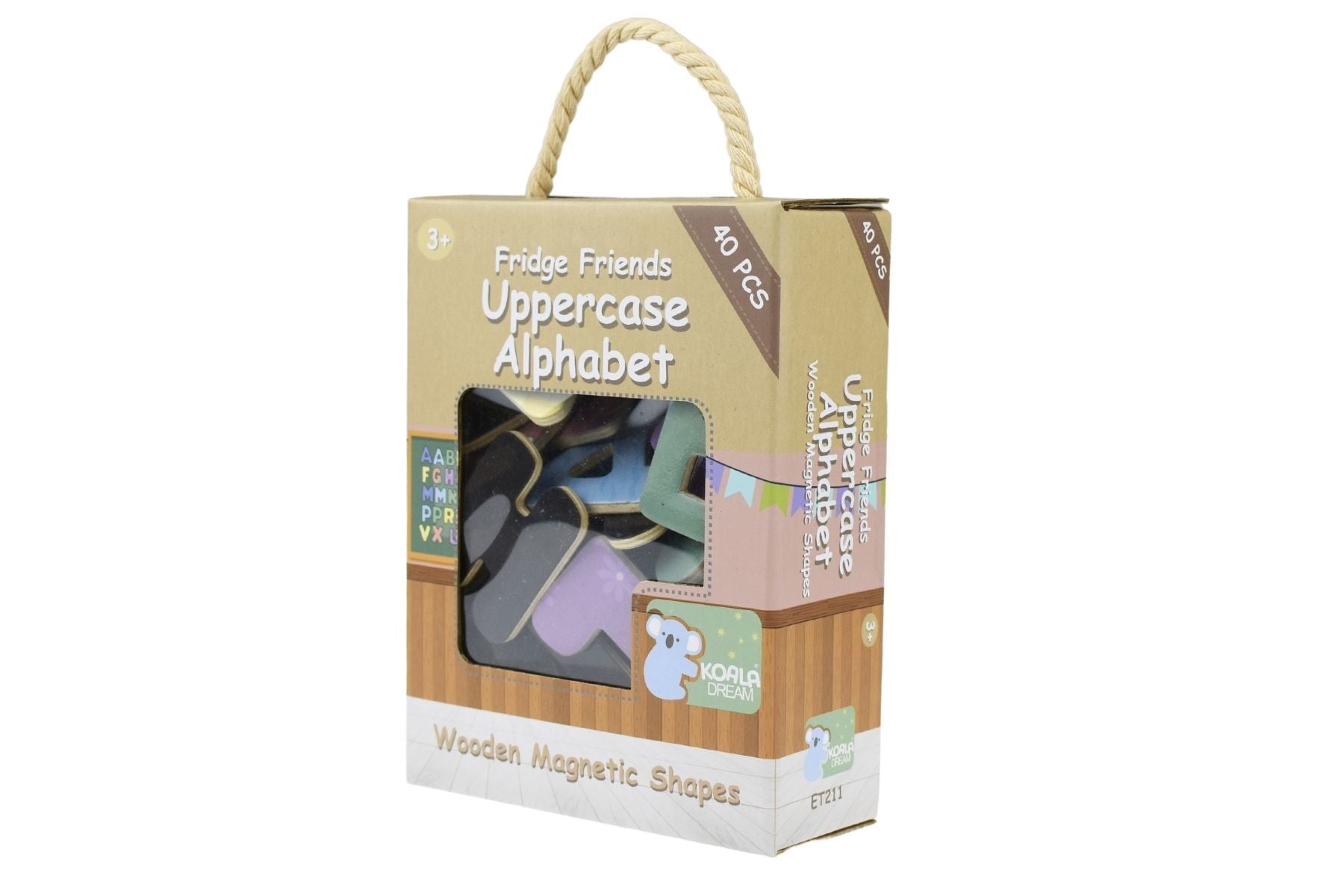 FRIDGE FRIENDS MAGNETIC ALPHABET UPPERCASE 40PCS - Bamboo Sprout