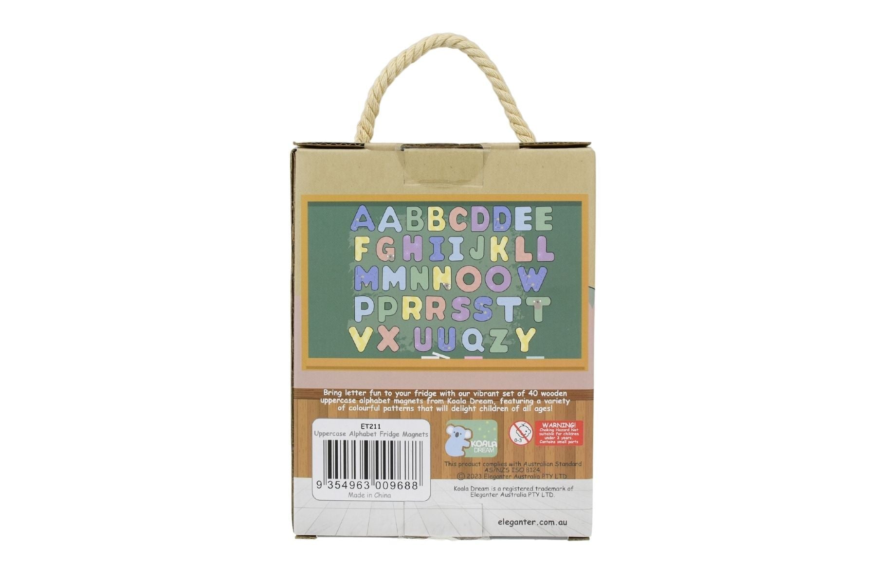 FRIDGE FRIENDS MAGNETIC ALPHABET UPPERCASE 40PCS - Bamboo Sprout